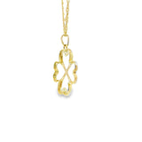 Pendentif à quatre feuilles en or 10 carats - Iarban