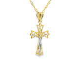 Pendentif croix de Jésus, or 10 carats-Micut