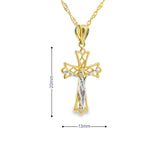 Pendentif croix de Jésus, or 10 carats-Micut