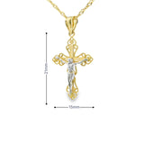 Pendentif Croix de Jésus en or 10 carats - Mihai