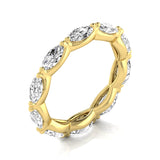 Alliance en or éternité de forme marquise - Ora