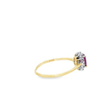 Bague Mia en or 10 carats, diamants et rubis