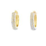 Boucles d'oreilles créoles Irene en or 10 carats