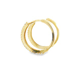 Boucles d'oreilles créoles Irene en or 10 carats