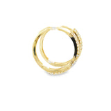 Boucles d'oreilles créoles Irene en or 10 carats