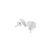 Boucles d'oreilles Clover en argent 925S - Aqua