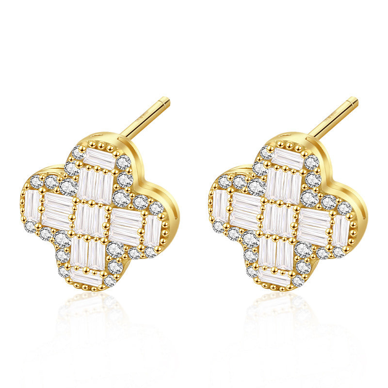 Sterling Silver Clover Earrings