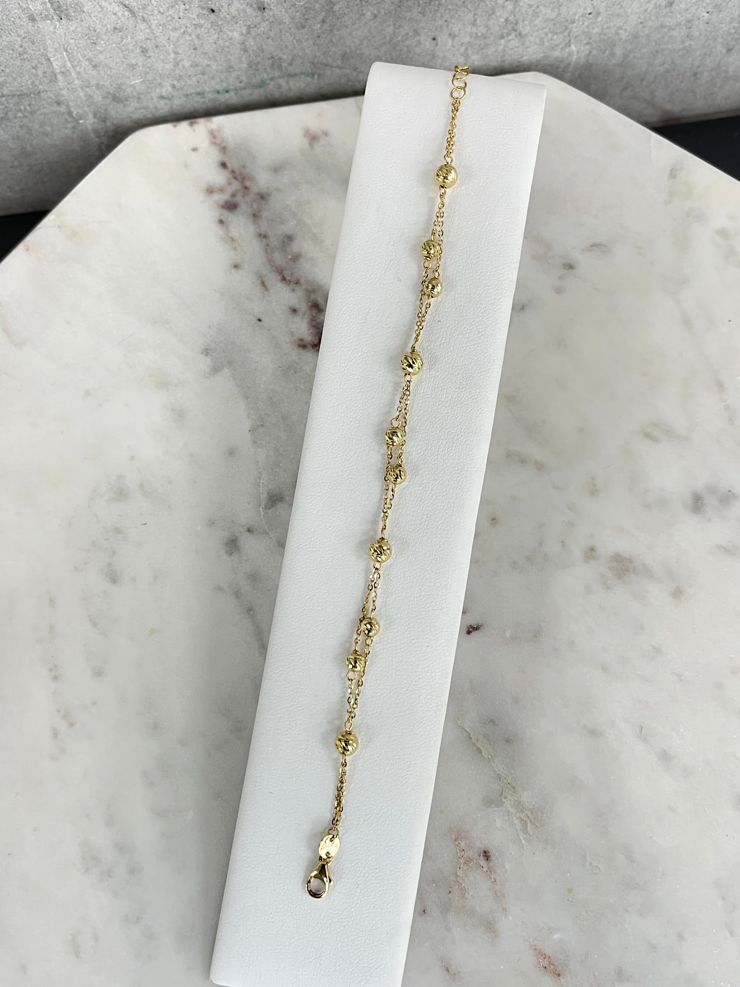 18K Yellow Gold Bead Ensemble