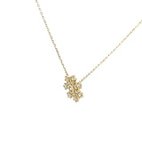 Collier flocon de neige en or 10 carats
