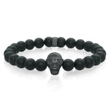 SKULLSHINE BEAD BRACELET BLACK