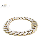 10k Gold Monaco Bracelet 12mm Monaco