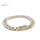 10k Gold Monaco Bracelet 12mm Monaco