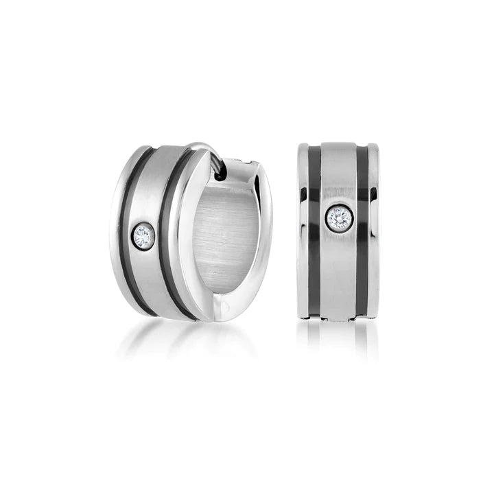 BOUCLES D'OREILLES CZ BLANCHES