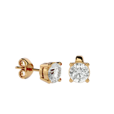 Diamond Stud Earrings 14K