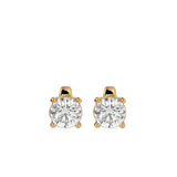Diamond Stud Earrings 14K