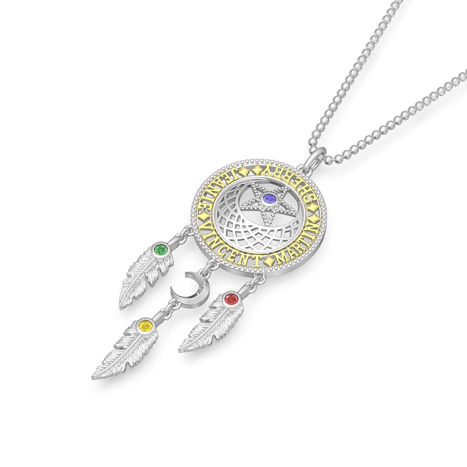 Dreamcatcher Necklace Silver