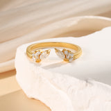 Bague Moissanite Naturelle Or 18K