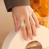 Bague en or 18 carats forme marquise