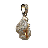 Gold Boxing Gloves Diamonds