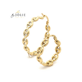 Belle Hoop Earrings 10k Gold