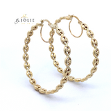 Large Bella Hoop Earrings 10k Gold