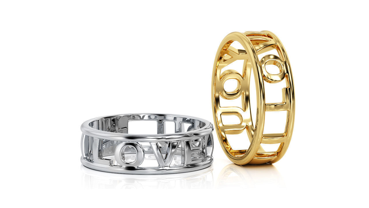 I Love You Ring 14K Gold