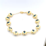 Bracelet Mauvais Œil Goldie Or 10K