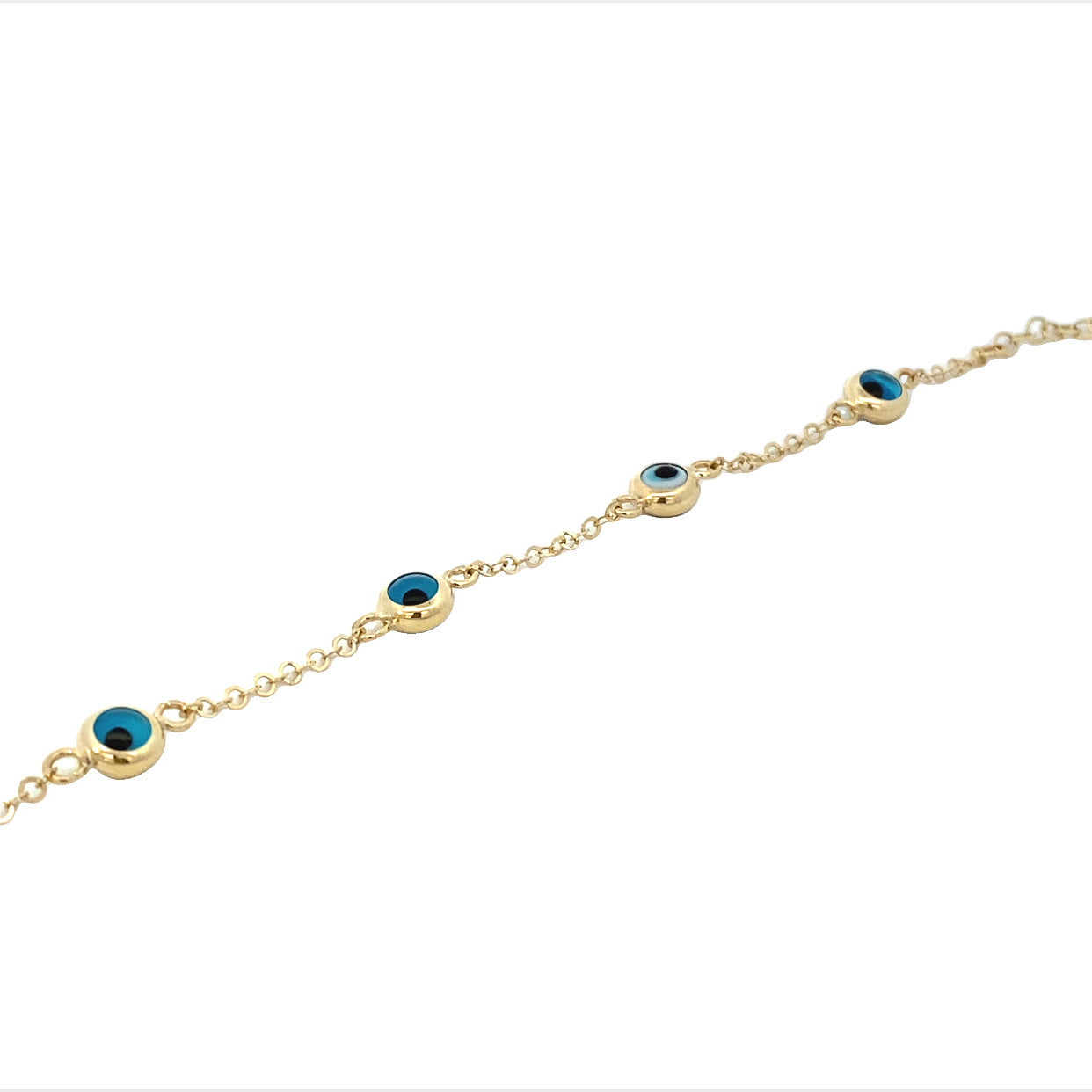 Bracelet Mauvais Œil Rolo Or 10K