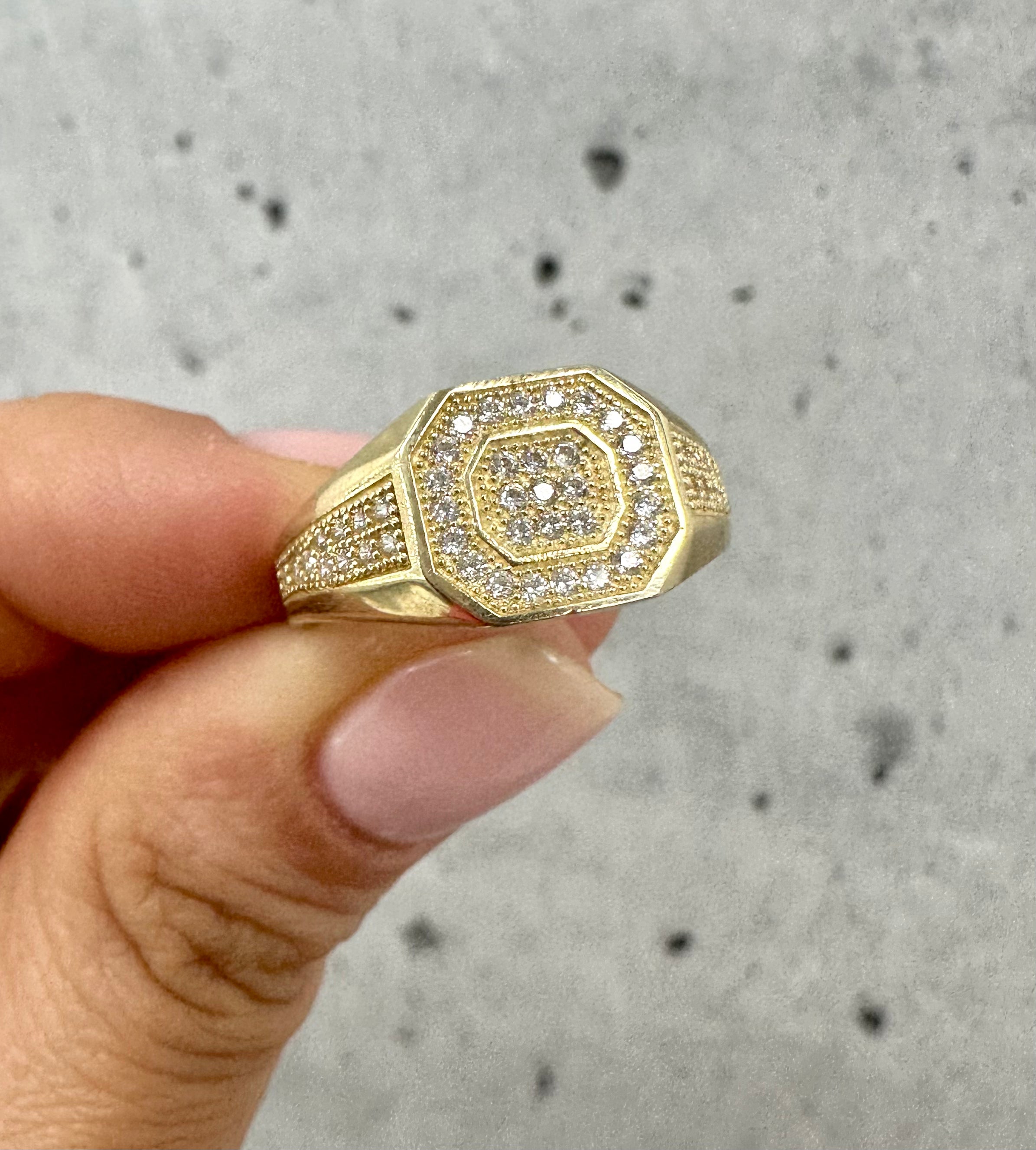 Cornered Ring 10K Gold