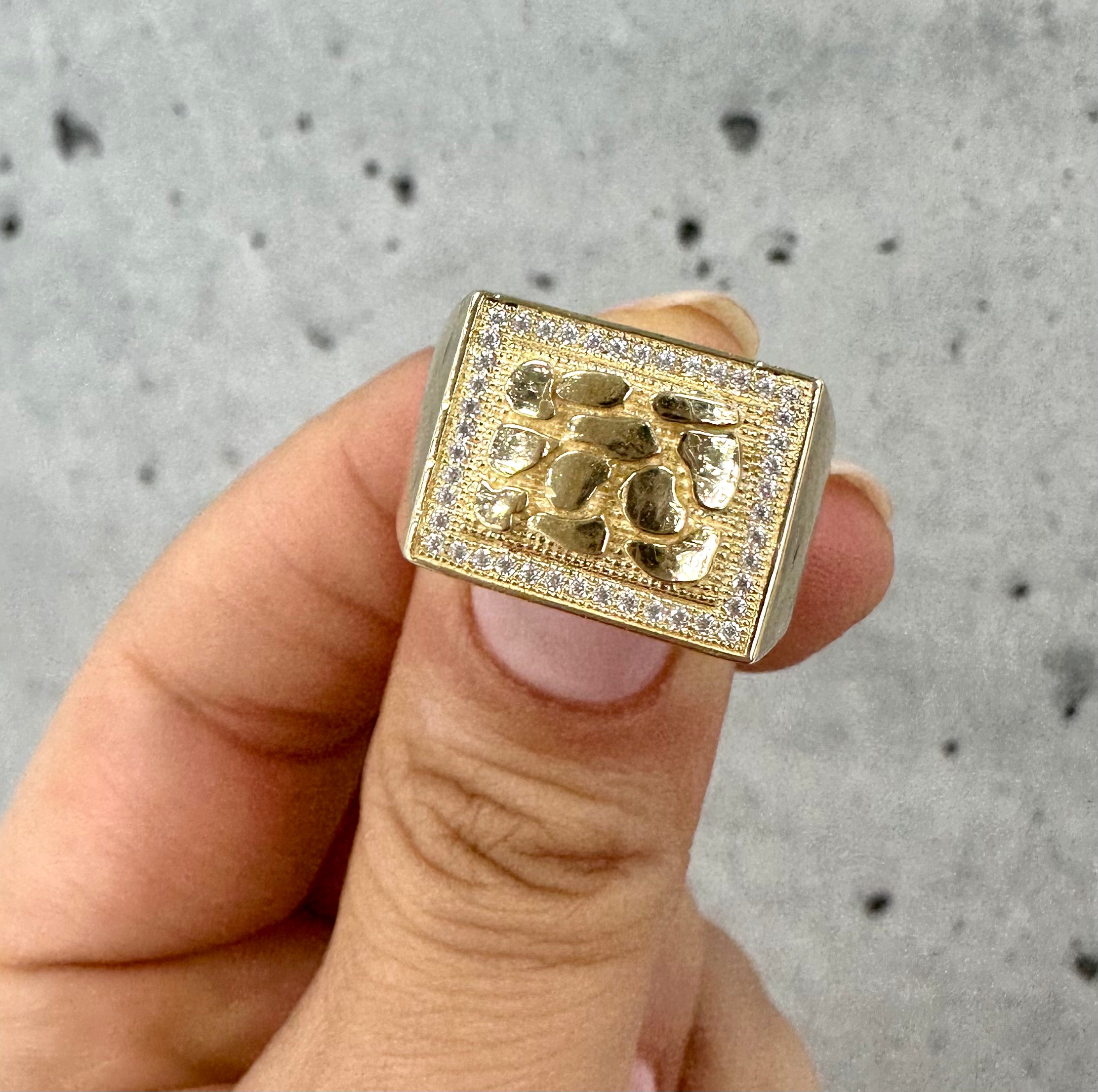 Rock Ring 10K Gold