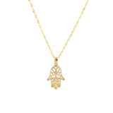 Collier Harmonie Hamsa Or 10K