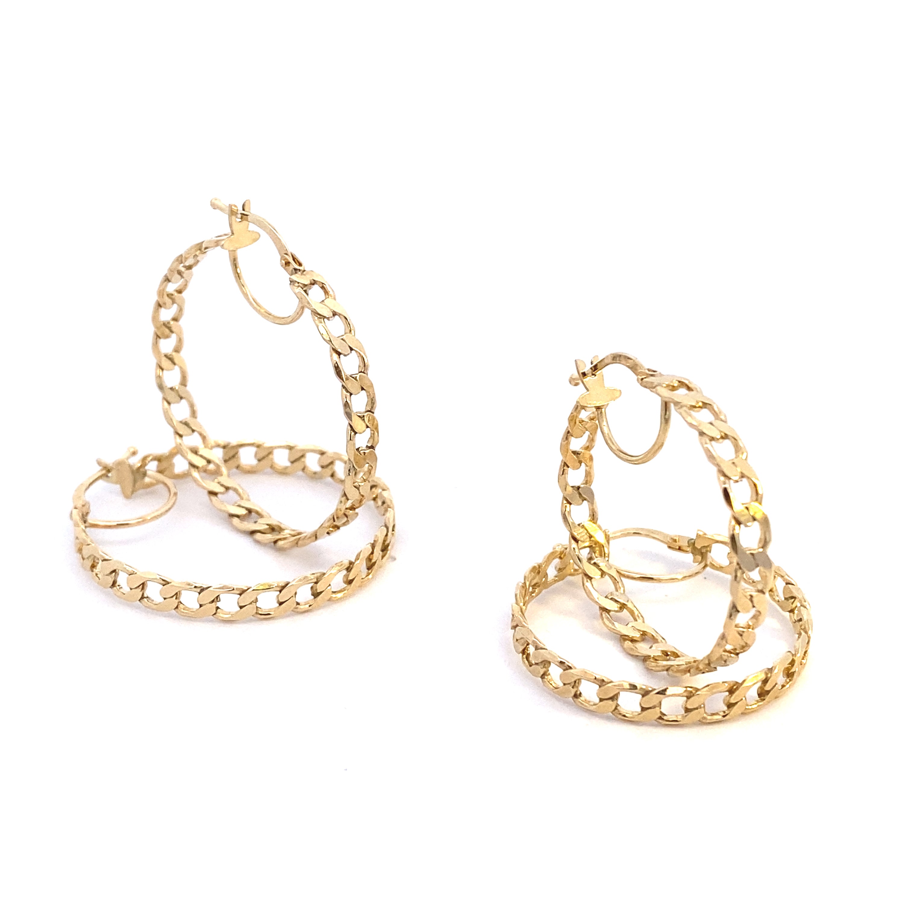 Rolo Bella Hoop Earrings 10k Gold