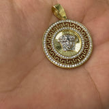 Pendentif Méduse Or 10K 30x30mm