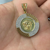 Pendentif Méduse Or 10K 27x27mm