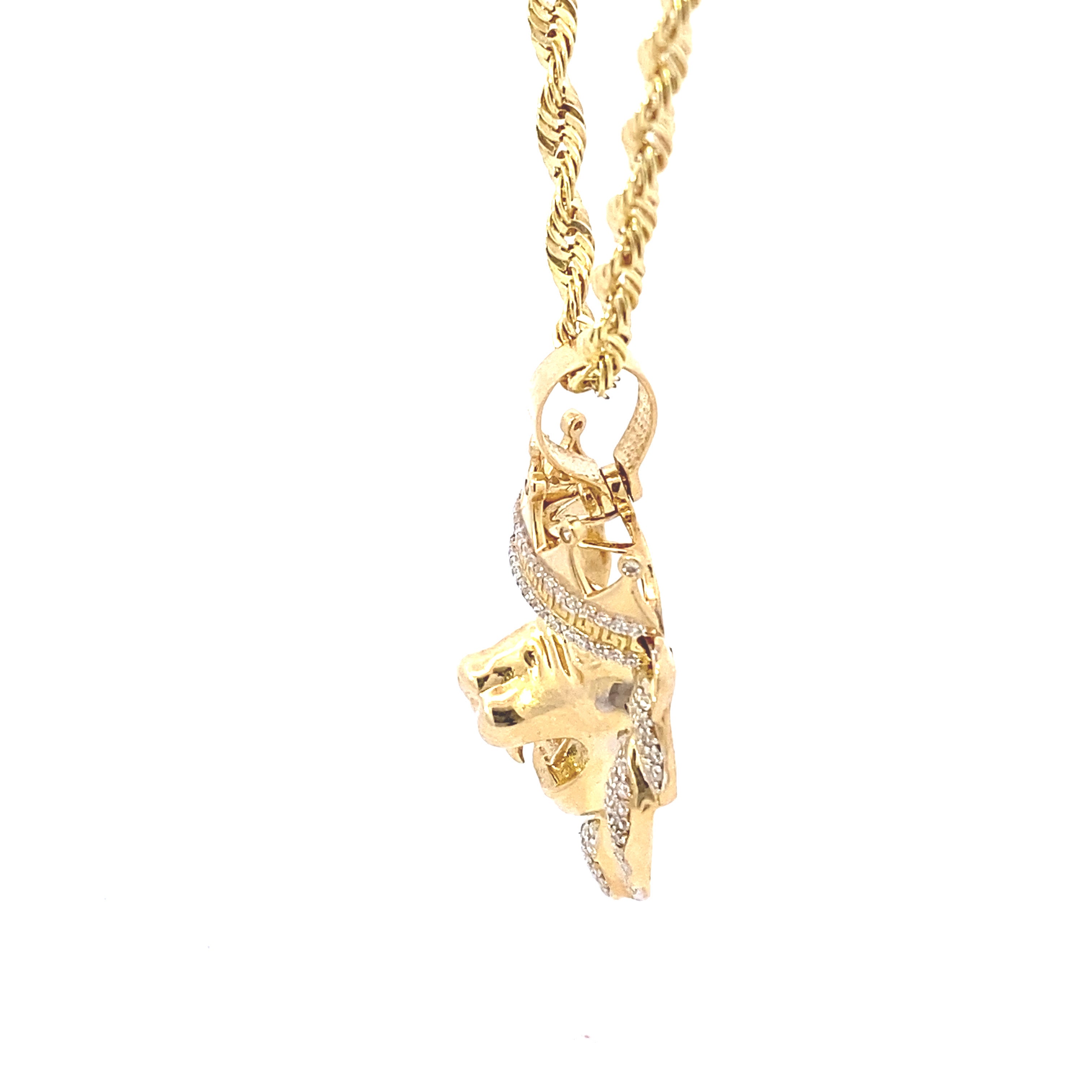 Lion Pendant 10K Gold