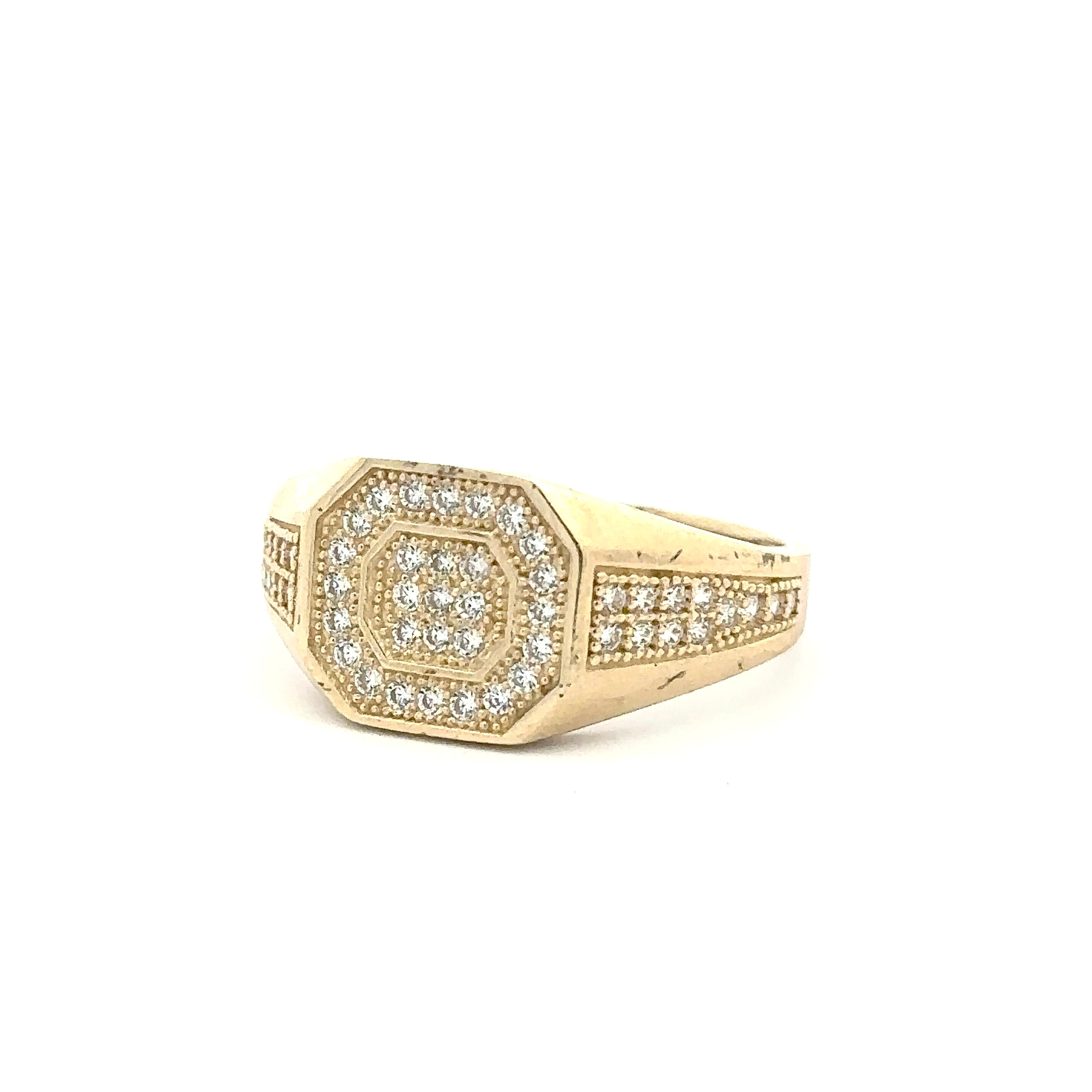 Cornered Ring 10K Gold