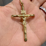 Pendentif Croix Jésus Or 10K