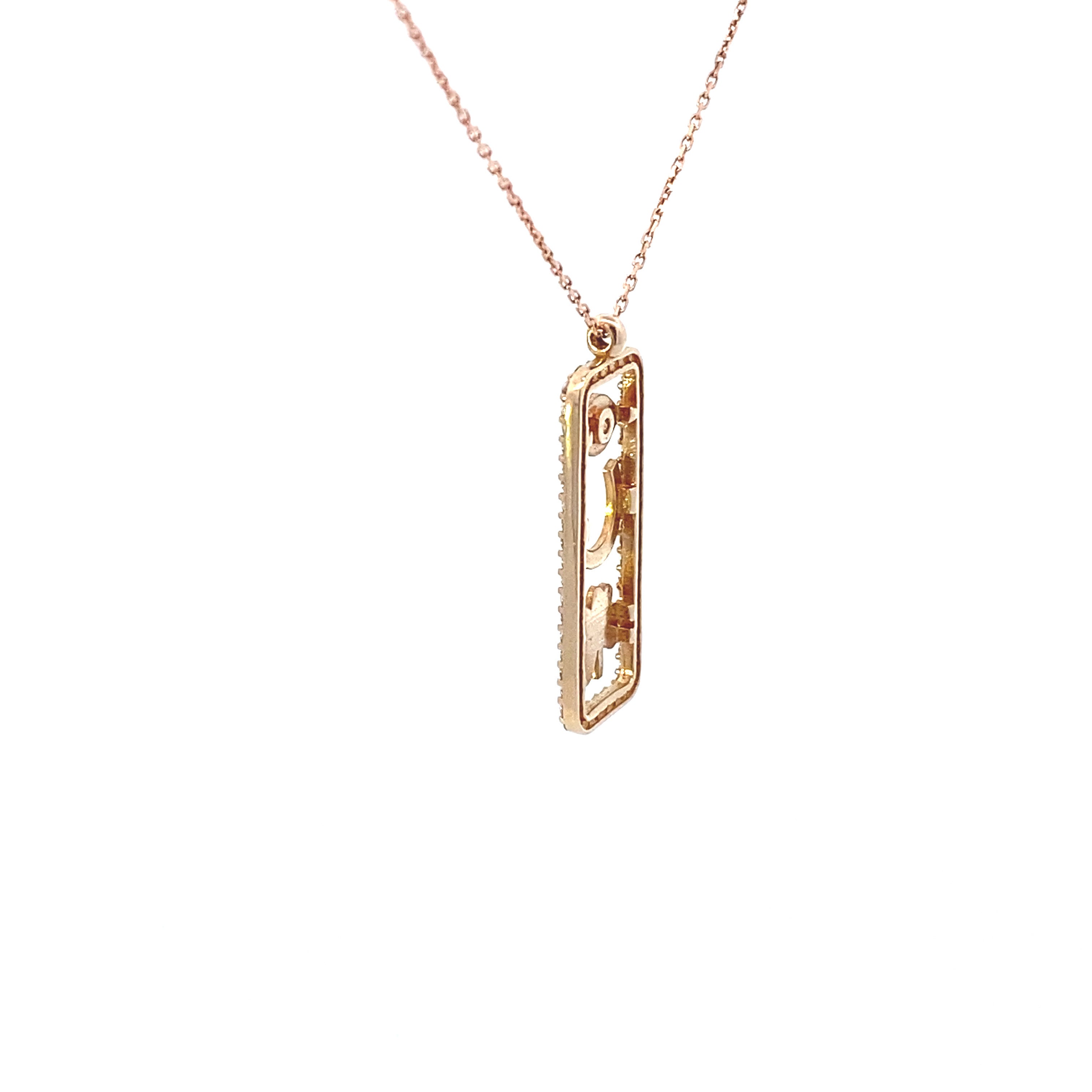 3 Luck Necklace 14K Gold