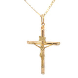 Pendentif Croix Jésus Or 10K