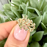 10K Gold Leaf Ring