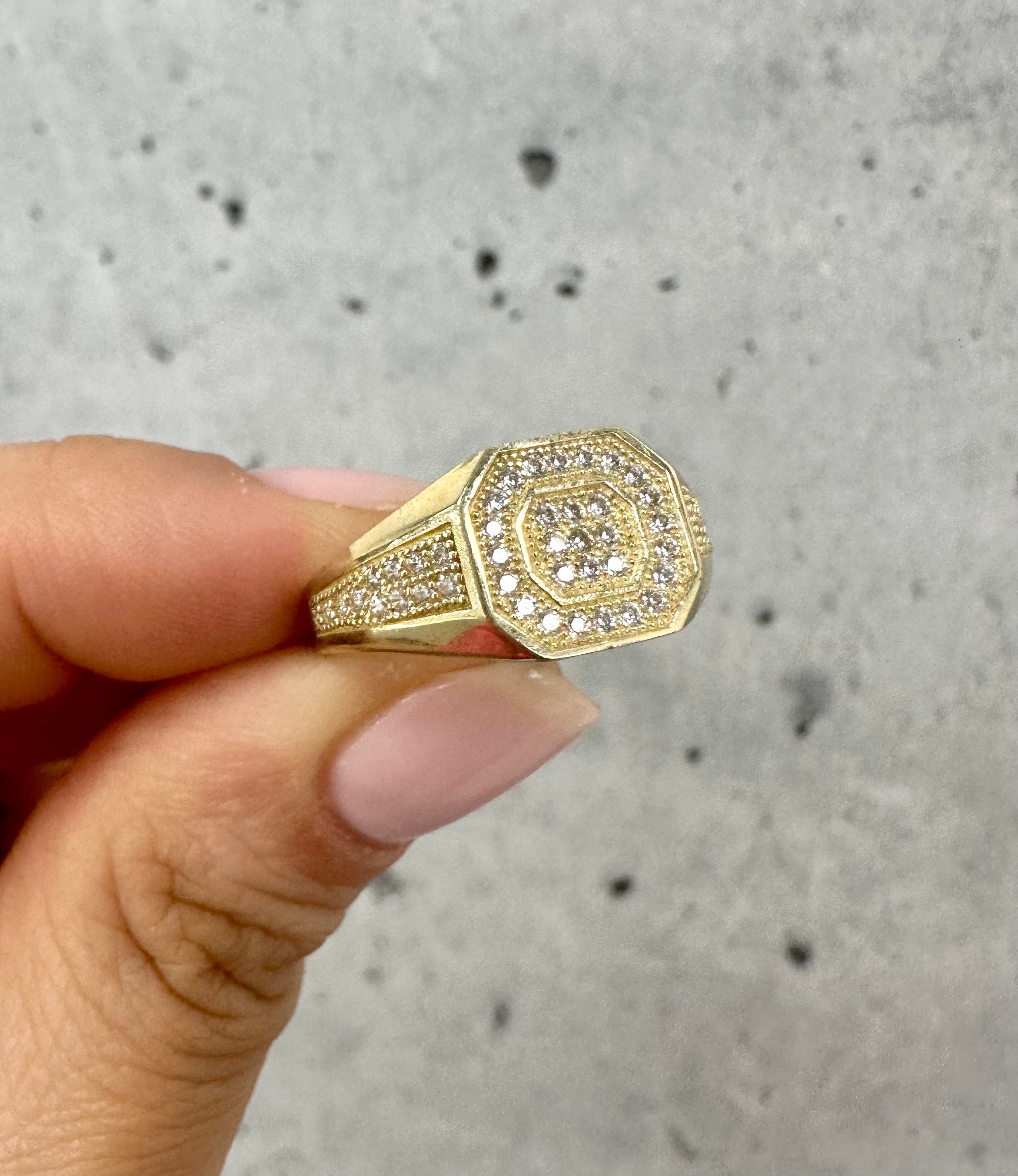 Cornered Ring 10K Gold