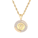 Pendentif Méduse Or 10K 27x27mm