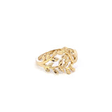 10K Gold Leaf Ring