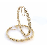 Large Bella Hoop Earrings 10k Gold