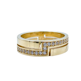 Classy Solid Gold Wedding Band -Noub