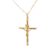 Pendentif Croix Jésus Or 10K