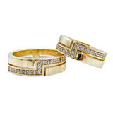 Classy Solid Gold Wedding Band -Noub