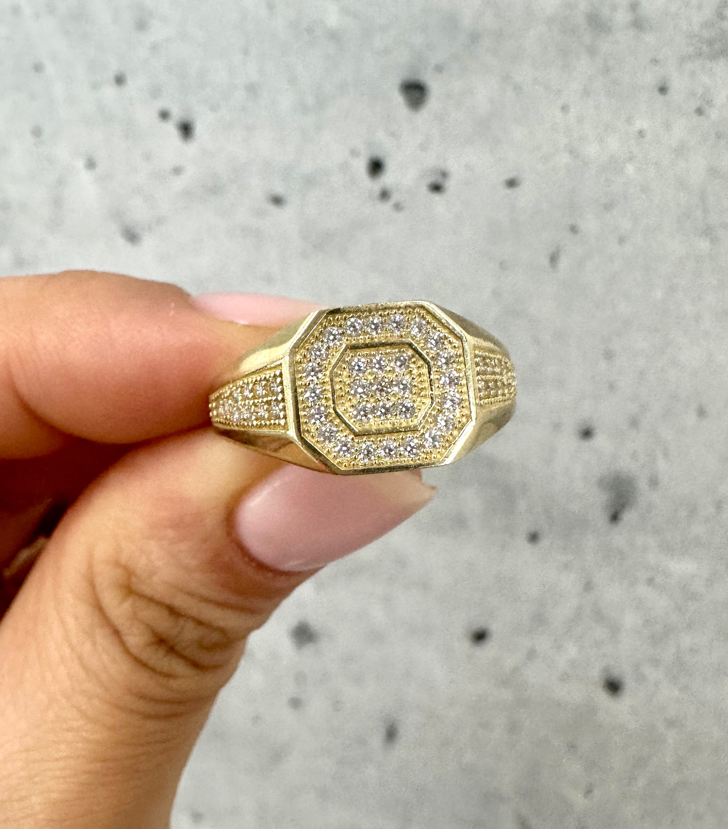 Cornered Ring 10K Gold