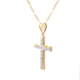 Double Side Cross Pendant 10K Gold