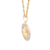 Pendentif Méduse Or 10K 27x27mm